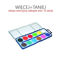 Farby akwarelowe 12 kolorów