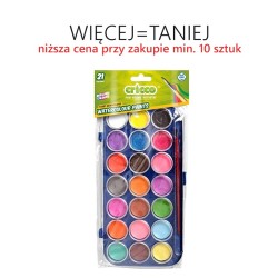 Farby akwarelowe 21 kolorów