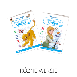 Disney Uczy. Zeszyt ćwiczeń 4+ - RÓŻNE WERSJE