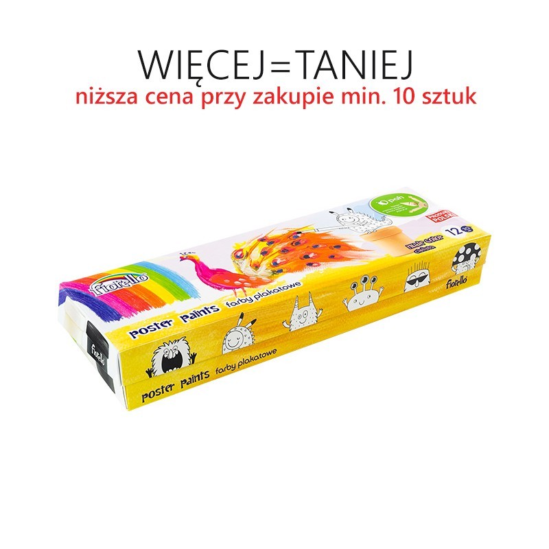 Farby plakatowe 12 kolorów/20 ml FIORELLO