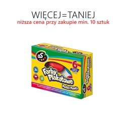 Farby plakatowe 6 kolorów/20 ml ASTRA