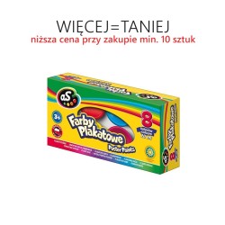 Farby plakatowe 8 kolorów/20 ml ASTRA