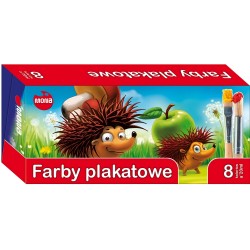 Farby plakatowe 8 kolorów/20 ml MONA