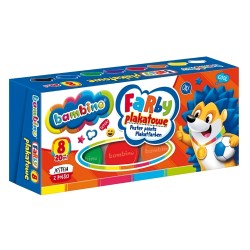 Farby plakatowe 8 kolorów/20 ml BAMBINO