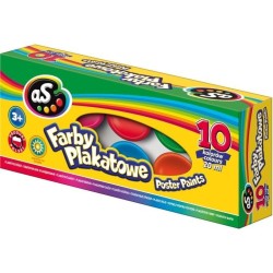 Farby plakatowe 10 kolorów/20 ml ASTRA