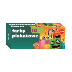 Farby plakatowe 10 kolorów/20 ml MONA