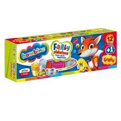 Farby plakatowe 12 kolorów/20 ml BAMBINO