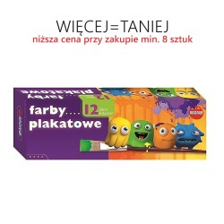 Farby plakatowe 12 kolorów/20 ml MONA