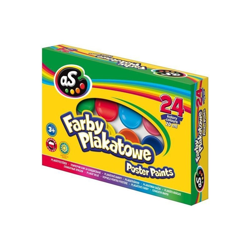 Farby plakatowe 24 kolory/20 ml ASTRA