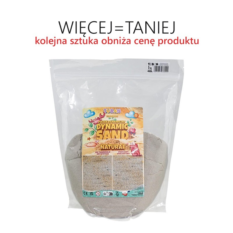 Piasek dynamiczny 5 kg kolor naturalny