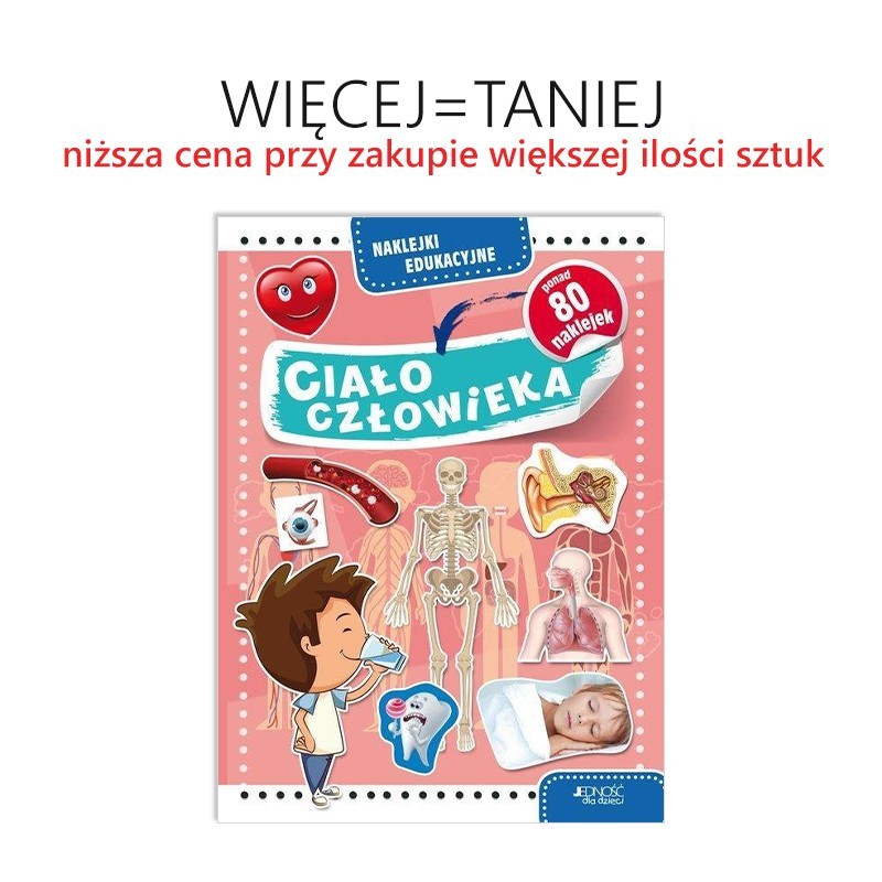 Ciało człowieka. Naklejki edukacyjne