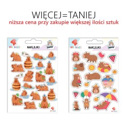 Kapibara naklejki dla dzieci  - RÓŻNE RODZAJE