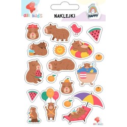 Kapibara naklejki dla dzieci  - RÓŻNE RODZAJE