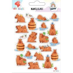 Kapibara naklejki dla dzieci  - RÓŻNE RODZAJE