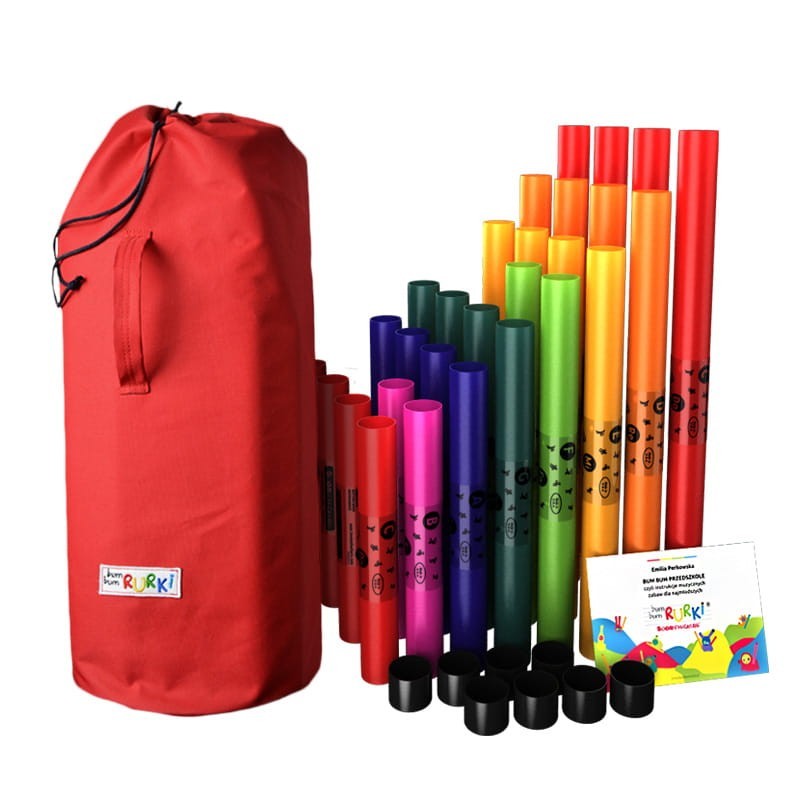 Bum Bum Rurki ZESTAW PRZEDSZKOLNY DUŻY (28 rurek + akcesoria)