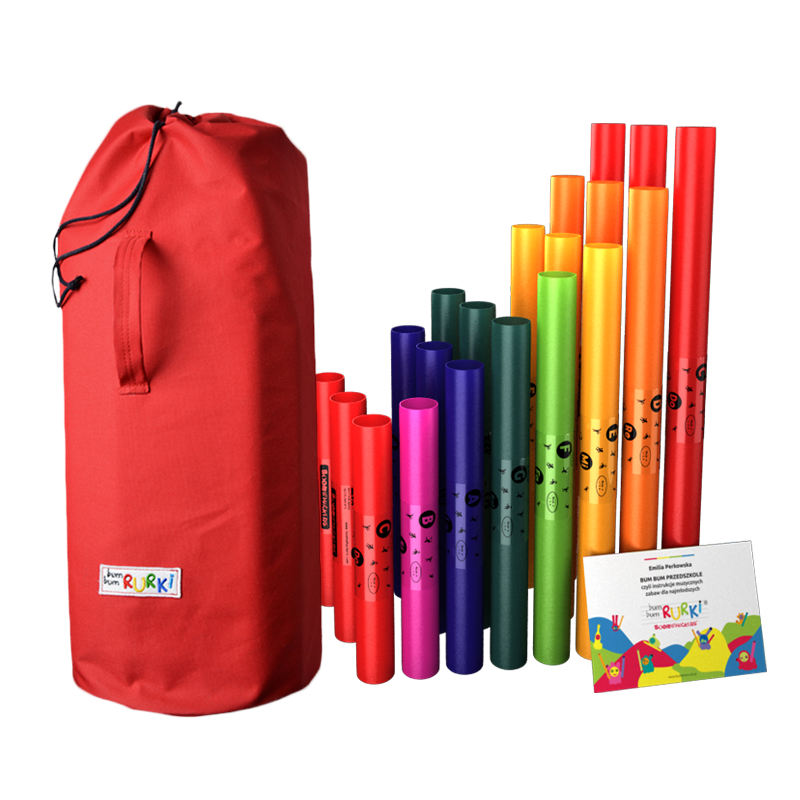 Bum Bum Rurki ZESTAW PRZEDSZKOLNY MAŁY (20 rurek + akcesoria)