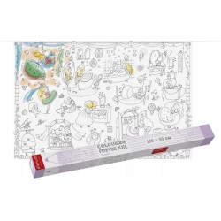 Kolorowanka XXL podłogowa - KRÓLEWNY 120x80 cm