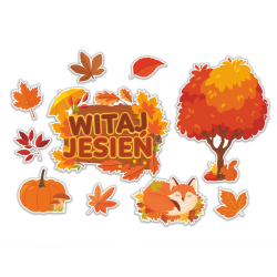 Dekoracja jednostronna - Witaj Jesień 10 elementów