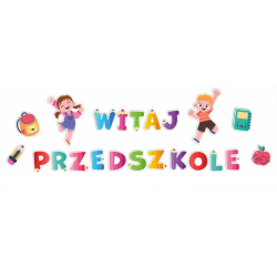 Dekoracja jednostronna- Witaj przedszkole 22 elementy