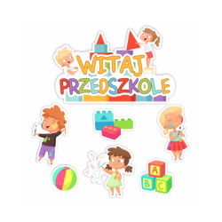 Dekoracja dwustronna - Witaj przedszkole 7 elementów