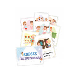 Plansze edukacyjne KODEKS PRZEDSZKOLAKA 17 kart, format A5
