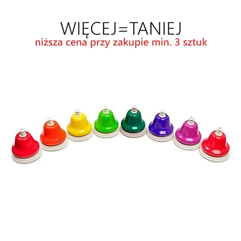 Dzwonki naciskane - zestaw diatoniczny (8 dzwonków)