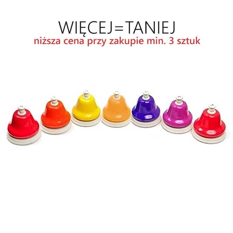 Dzwonki naciskane - zestaw rozszerzający (7 dzwonków)