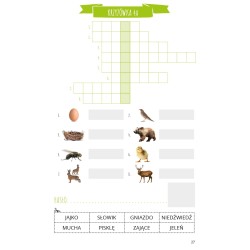 Krzyżówki na cały rok dla dzieci uczących się czytać, pisać i rozwiązywać łamigłówki