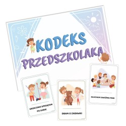 Plansze edukacyjne KODEKS PRZEDSZKOLAKA 17 kart, format A5