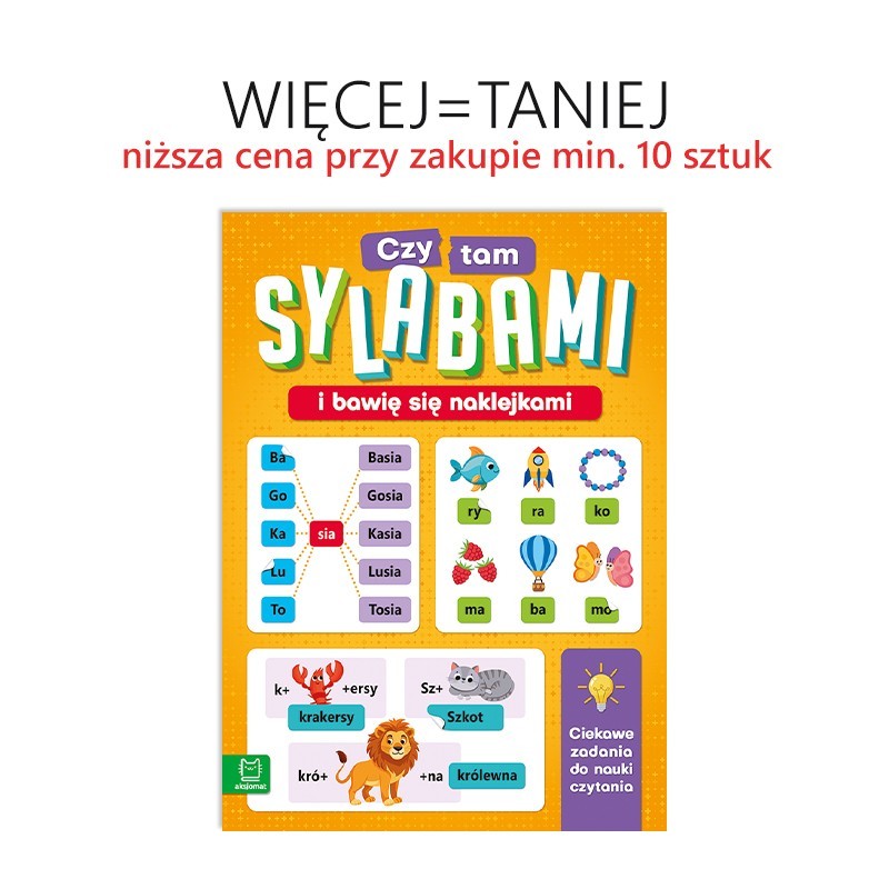 Czytam sylabami i bawię się naklejkami