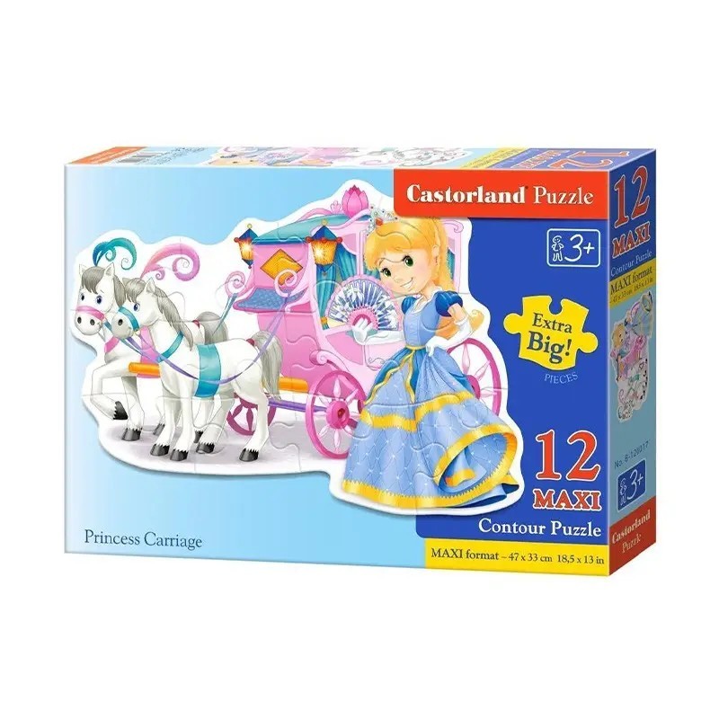 Puzzle 12 elementów MAXI 47 x 33 cm - RÓŻNE RODZAJE