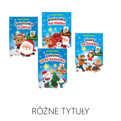 Magia Świąt. Książeczki z naklejkami. Kolorowanki