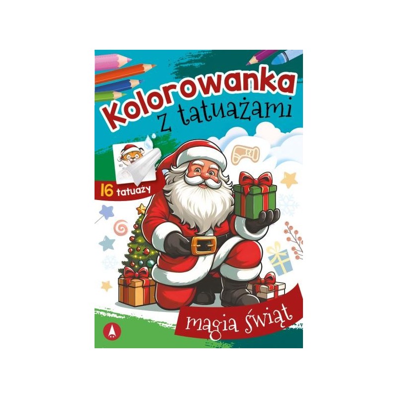 Kolorowanka z tatuażami. Świąteczne wzory