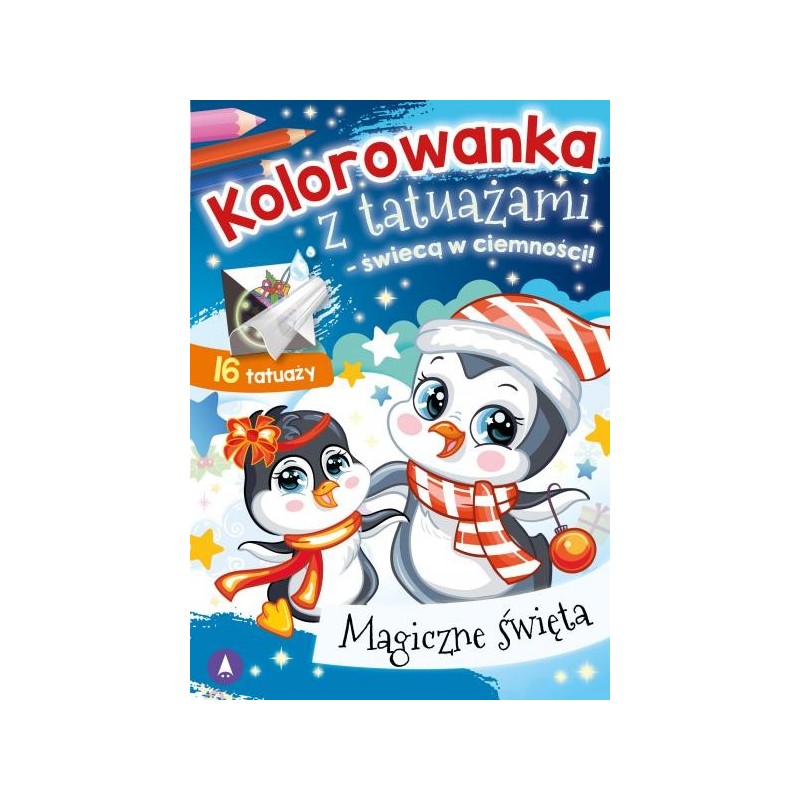 Kolorowanka z tatuażami. Świąteczne wzory