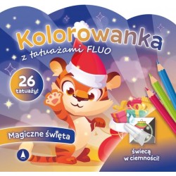 Kolorowanka z tatuażami fluo ŚWIĄTECZNA