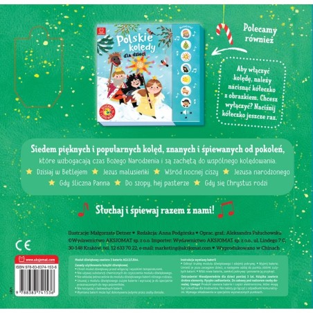 Kolędy dla dzieci. Słuchaj i śpiewaj. Książka dźwiękowa