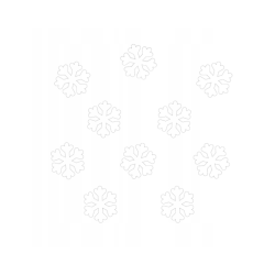 Dekoracja dwustronna - Śnieżynki małe 10 elementów