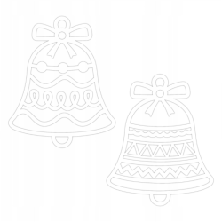 Dekoracja ażurowa - Dzwonki 2 elementy