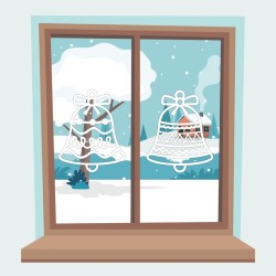 Dekoracja ażurowa - Dzwonki 2 elementy