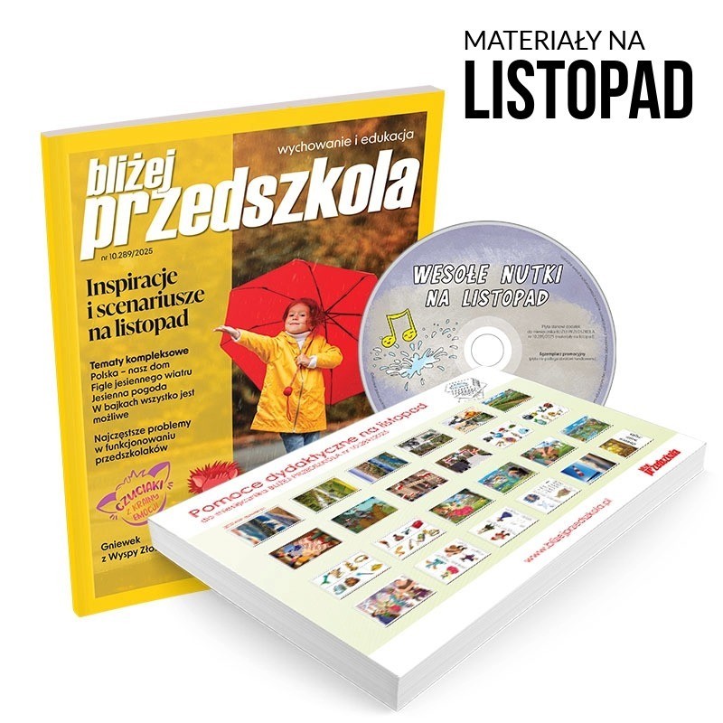 Miesięcznik + zestaw pomocy dydaktycznych 10.289/2025 - materiały na listopad
