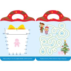 Zimowe rysowanki. Książeczka z naklejkami