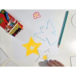 Szablony Świąteczne. Zestaw kreatywny do rysowania