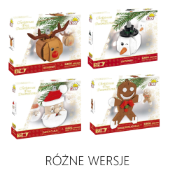 Dekoracja choinkowa z klocków - RÓŻNE WERSJE