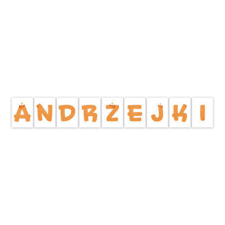 Dekoracja jednostronna - Napis Andrzejki