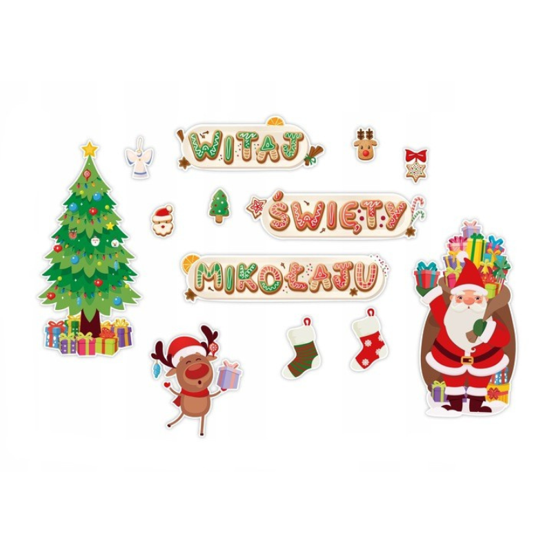 Dekoracja jednostronna - Witaj Święty Mikołaju