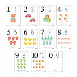 Plansze edukacyjne CYFRY od 0 do 10, format A4 Plansze edukacyjne CYFRY od 0 do 10, format A4