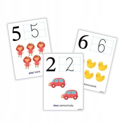 Plansze edukacyjne CYFRY od 0 do 10, format A4