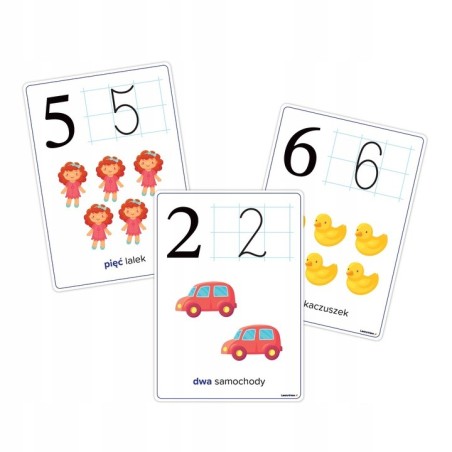Plansze edukacyjne CYFRY od 0 do 10, format A4