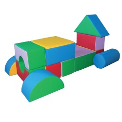 Miniklocki - zestaw klocków piankowych 24 elementy