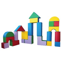 Miniklocki - zestaw klocków piankowych 24 elementy